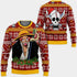 Divesart - Red Hair Shanks Ugly Christmas villapaita ja huppari Yksiosaiset Anime-joululahjat